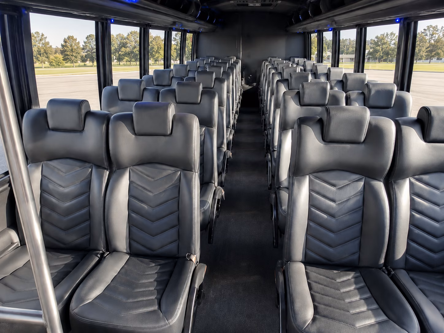 midwest city long distance transportation onboard seating