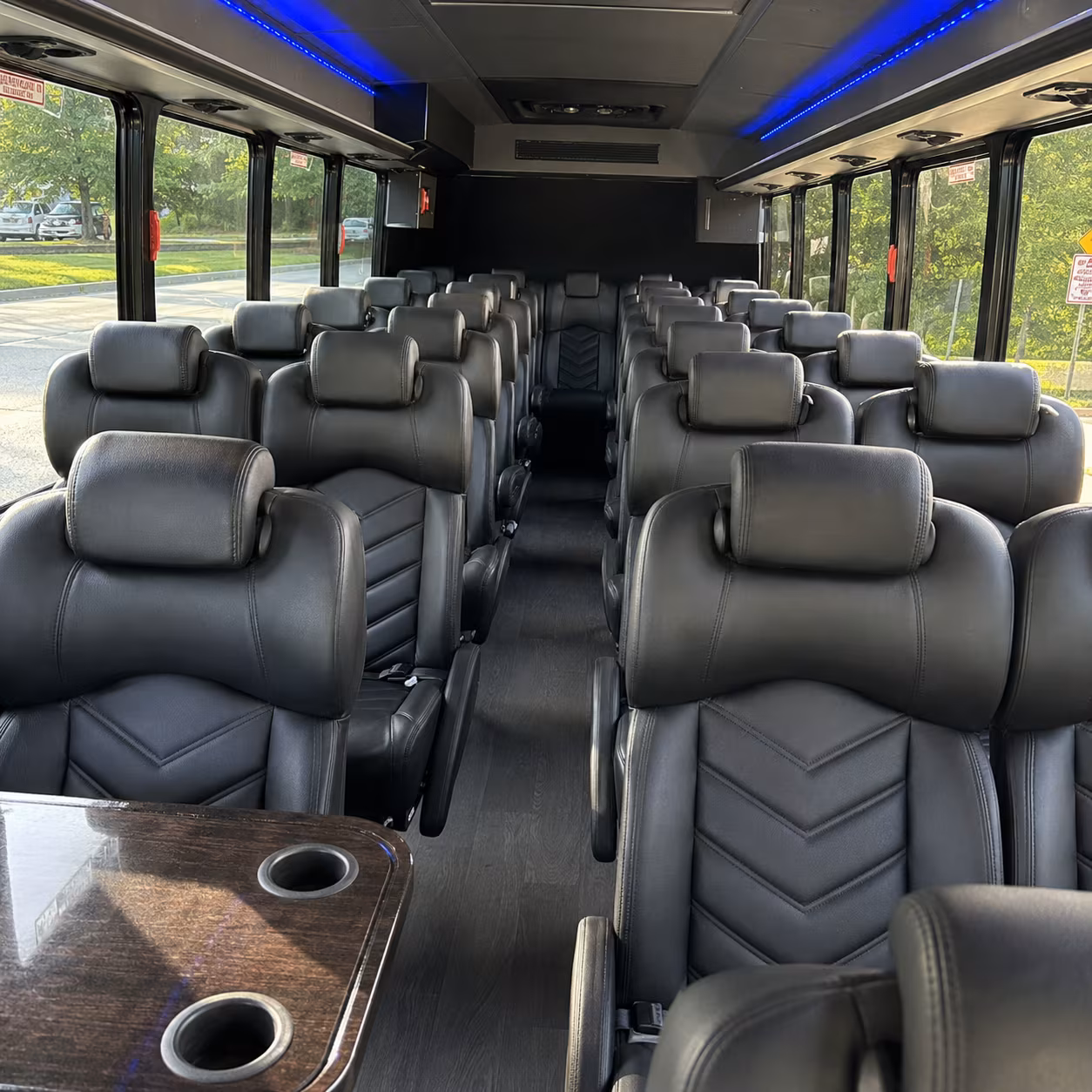 midwest city religious group transportation onboard seating