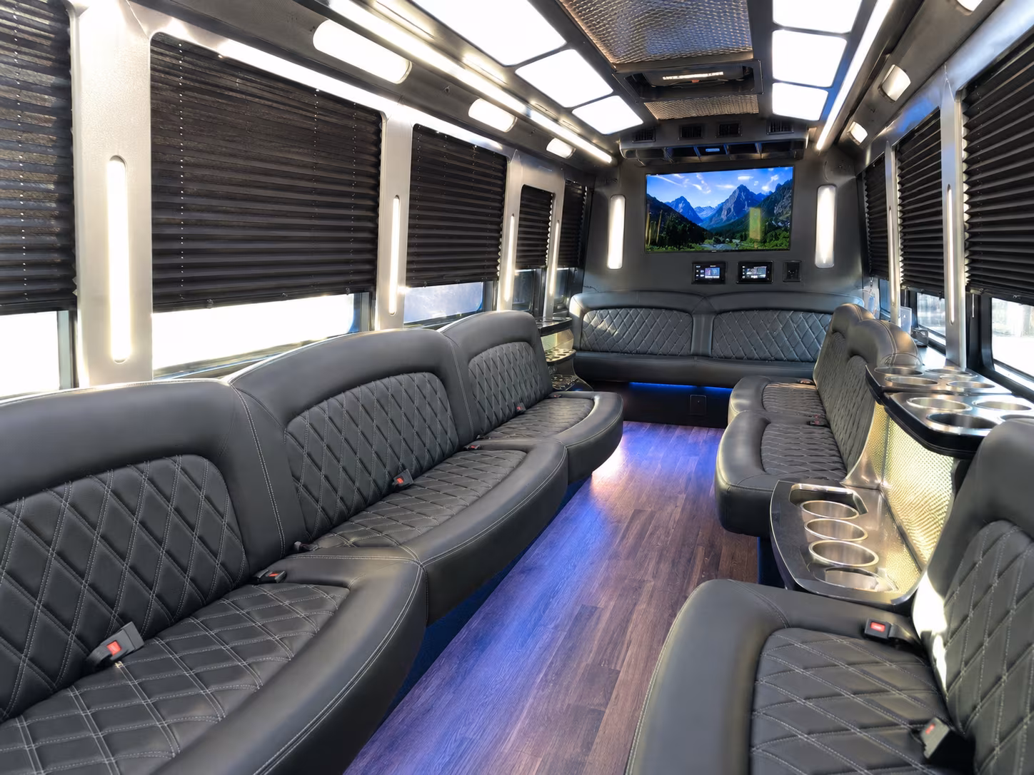 midwest city sporting event party bus rental