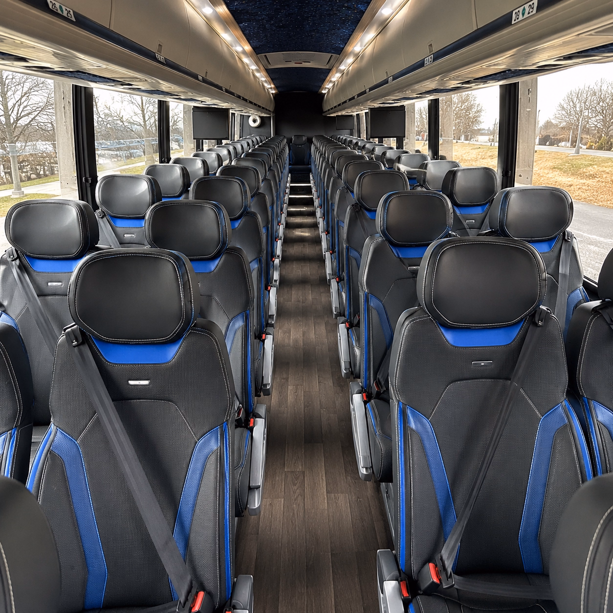 tulsa charter bus rental inside
