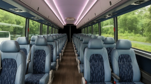 Interior of Charter Bus Company San Antonio's 30 Passenger Minibus in San Antonio