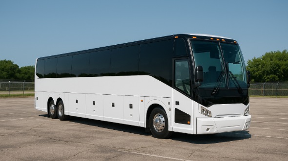 Exterior of Charter Bus Company Oklahoma City's 55 Passenger Charter Bus in Oklahoma City