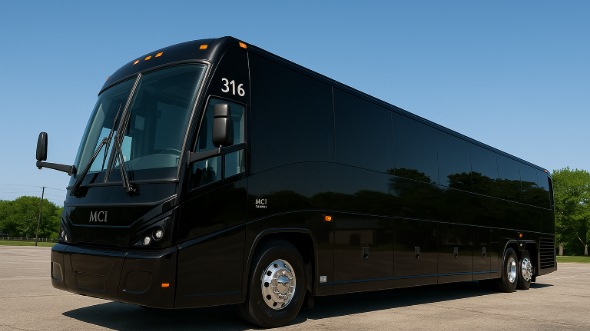 Exterior of Charter Bus Company Wichita's 56 Passenger Charter Bus in Wichita