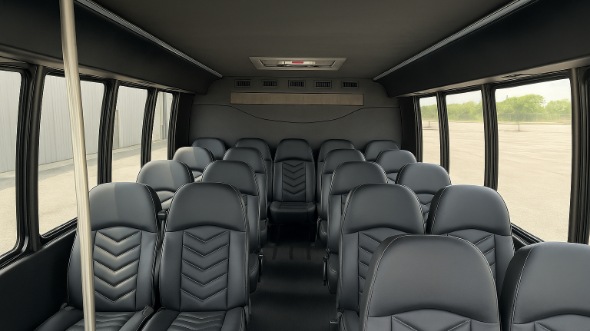 midwest city 20 passenger minibus inside