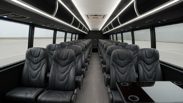 midwest city 25 passenger minibus inside