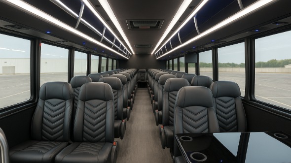 midwest city 28 passenger minibus inside
