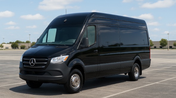 Exterior of Charter Bus Company Houston's Sprinter Limo in Houston